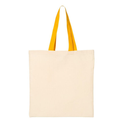 Economical Tote with Contrast-Color Handles Vignette