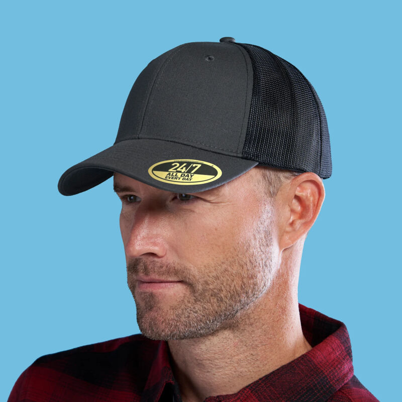 Cotton Twill Snap back Trucker Cap Vignette