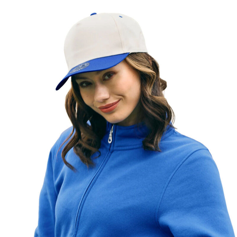 5-Panel Poly-Cotton Twill Snap Back Cap Vignette