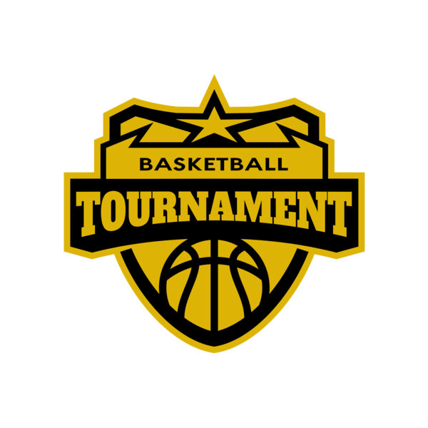 Tournament Basketball logo template 02 Vignette