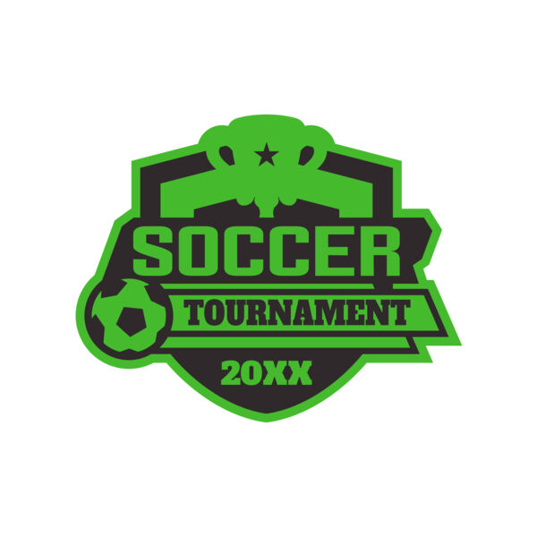 Soccer Tournament logo template 02 Vignette