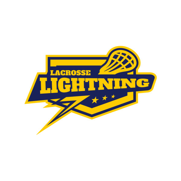 Lightning Lacrosse Logo Template Vignette
