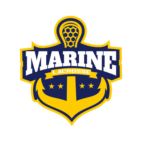 Marine Lacrosse Logo Template Vignette