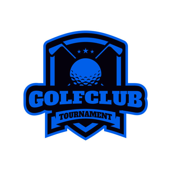 Golf Club Tournament logo template 03 Vignette