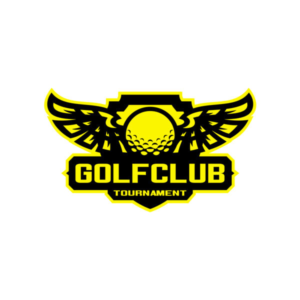 Golf club Tournament logo template 06 Vignette