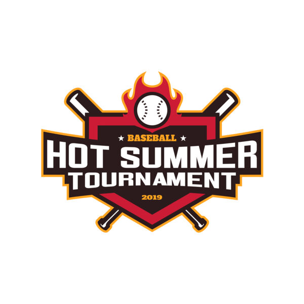 Hot Summer Tournament Baseball logo 01 Vignette