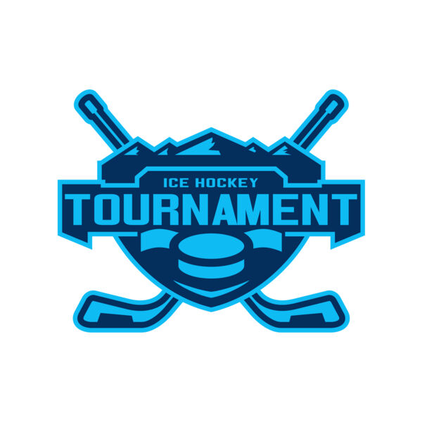 Tournament Ice Hockey logo template Vignette
