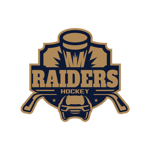 Raiders Hockey logo template Vignette