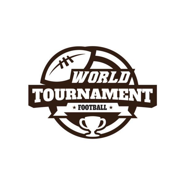 World Tournament Football logo template Vignette