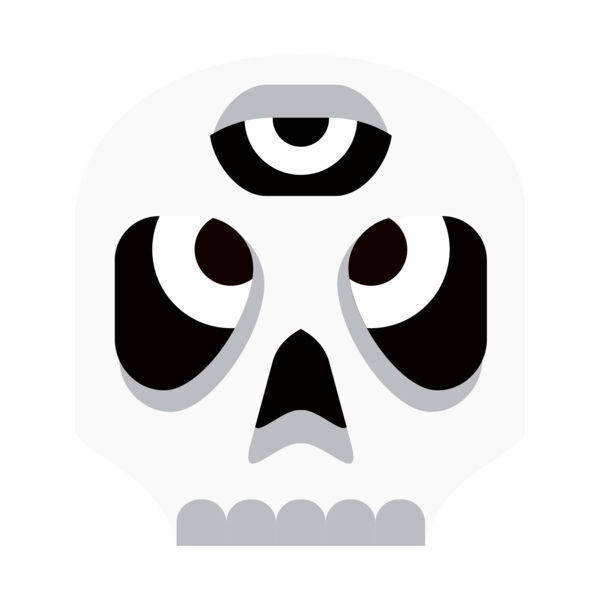 Elements Skulls logo template 18 Vignette