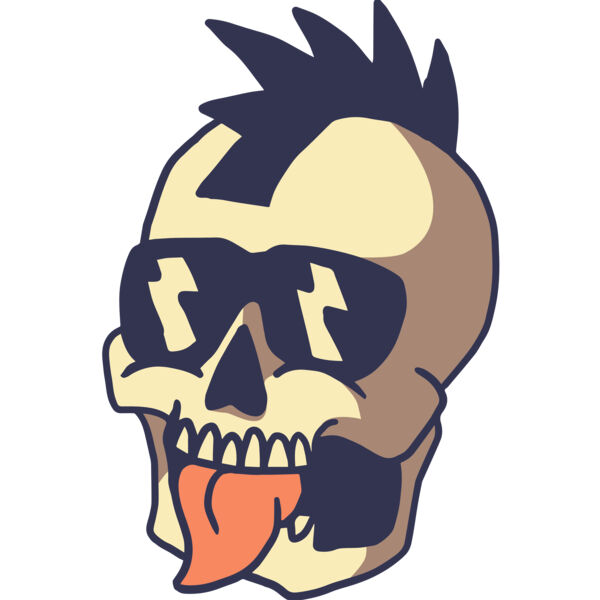 Elements Skulls logo template 88 Vignette