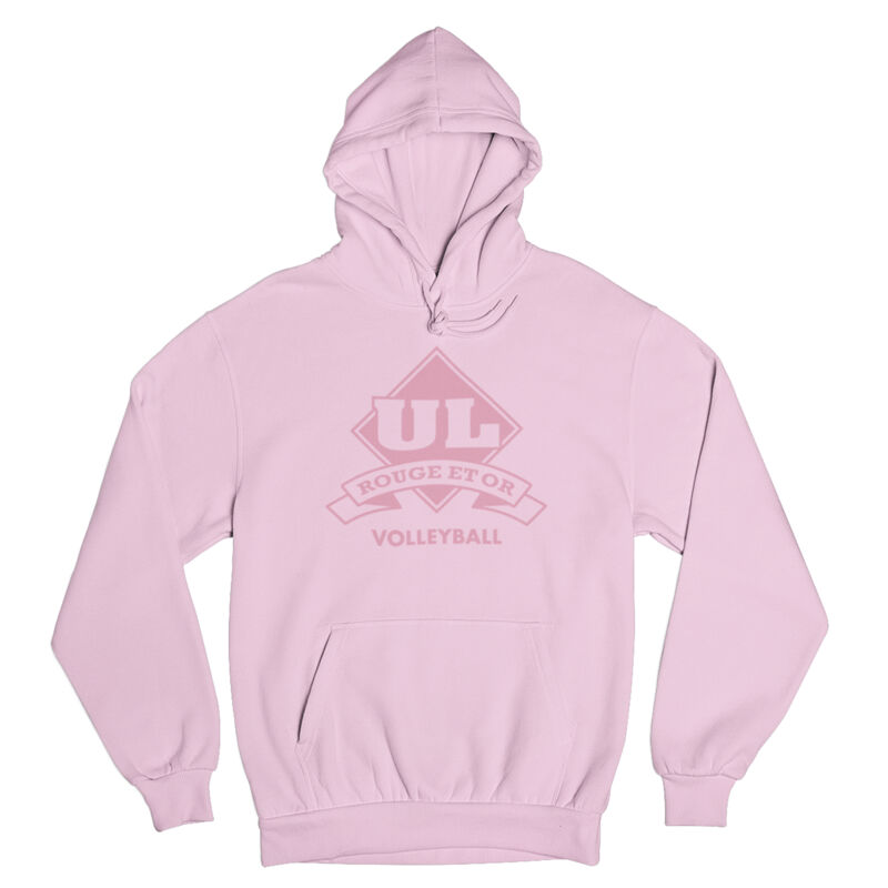 HOODY UNIVERSITÉ LAVAL ROUGE ET OR VOLLEYBALL TON SUR TON  Vignette