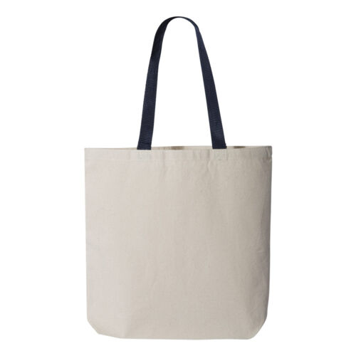 11L Canvas Tote with Contrast-Color Handles Vignette