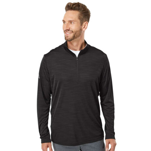 Lightweight Mélange Quarter-Zip Pullover Vignette