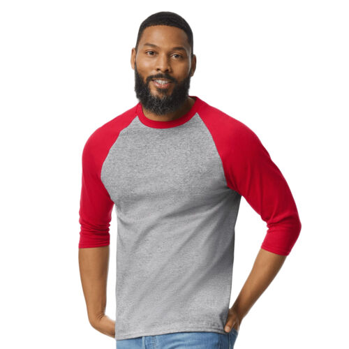 Heavy Cotton™ Raglan Three-Quarter Sleeve T-Shirt Vignette