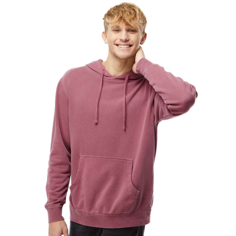 Midweight Pigment-Dyed Hooded Sweatshirt Vignette