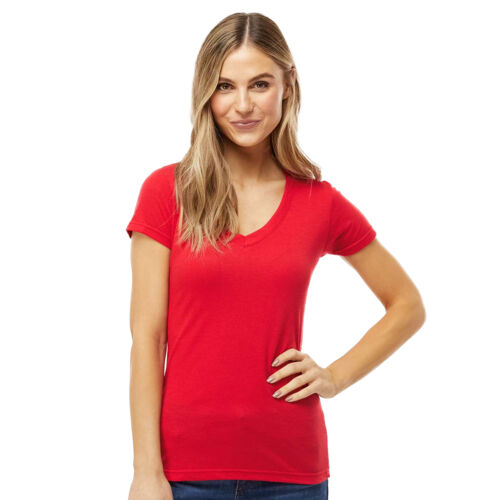 Women's Deluxe Blend V-Neck T-Shirt Vignette