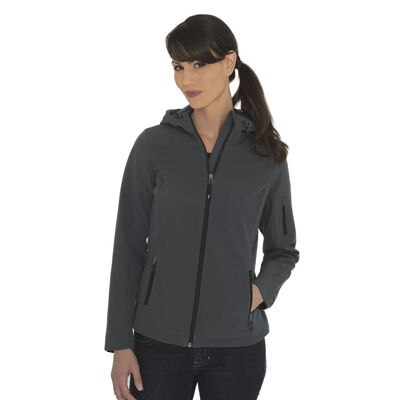 COAL HARBOUR® EVERYDAY HOODED WATER REPELLENT STRETCH SOFT SHELL LADIES' JACKET Vignette