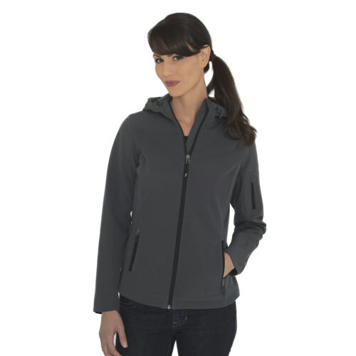 COAL HARBOUR® EVERYDAY HOODED WATER REPELLENT STRETCH SOFT SHELL LADIES' JACKET Vignette