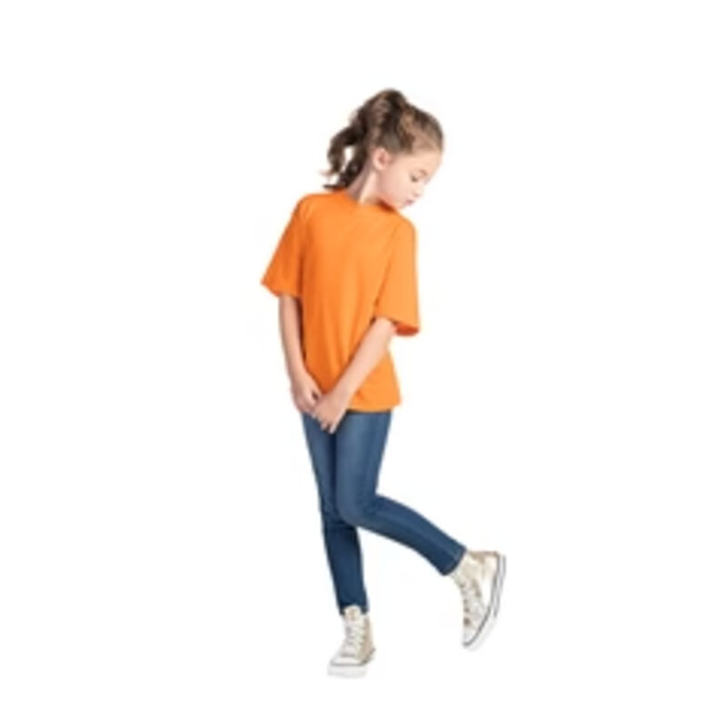 Parkour - T-Shirt pour Jeune à Col Ron en Coton Peigné Filé à l'Anneau Vignette