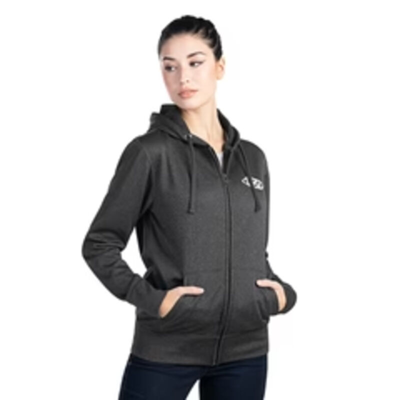 Cypress Creek - Chandail à Capuchon à Glissière Pleine Longueur en Molleton Polyester pour Femme Vignette