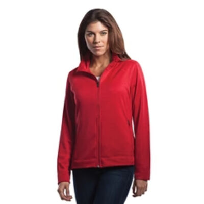 Chandail à Glissière Pleine Longueur en Tricot Interlock pour Femme Vignette