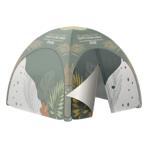 Mur avec Porte pour Tente Gonflable 17x17 Vignette