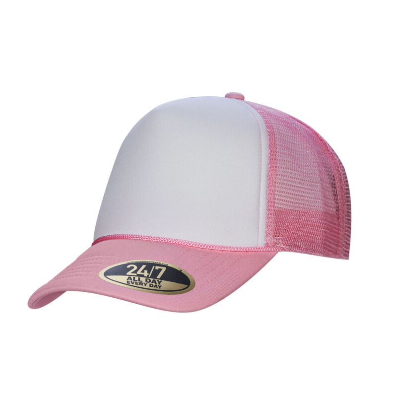H08210 - Retro - Casquette de Camionneur à 5 Panneaux en Mousse avec Bride D’Ajustement Vignette