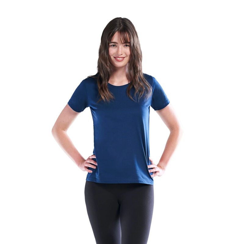 Harmony - T-Shirt pour Femmes en Coton Biologique avec Encoloure Dégagée Vignette