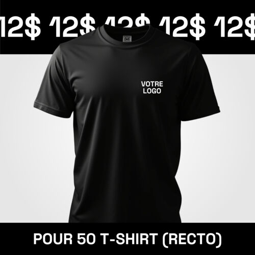 50 T-Shirts à 12$ (Impression Recto) Vignette