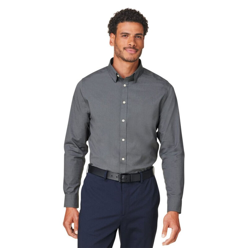 Men's CrownLux Performance® Spencer Poplin Dress Shirt Vignette