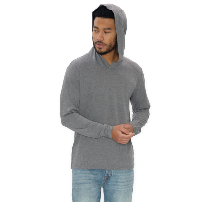 KOI® ELEMENT TRIBLEND LONG SLEEVE HOODED TEE Vignette