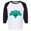 Raglan Three-Quarter Sleeve Baseball T-Shirt Vignette