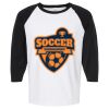 Raglan Three-Quarter Sleeve Baseball T-Shirt Vignette