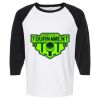 Raglan Three-Quarter Sleeve Baseball T-Shirt Vignette