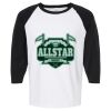 Raglan Three-Quarter Sleeve Baseball T-Shirt Vignette