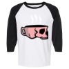 Raglan Three-Quarter Sleeve Baseball T-Shirt Vignette