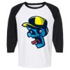 Raglan Three-Quarter Sleeve Baseball T-Shirt Vignette