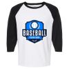 Raglan Three-Quarter Sleeve Baseball T-Shirt Vignette