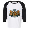 Raglan Three-Quarter Sleeve Baseball T-Shirt Vignette