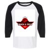 Raglan Three-Quarter Sleeve Baseball T-Shirt Vignette