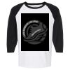 Raglan Three-Quarter Sleeve Baseball T-Shirt Vignette