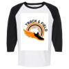 Raglan Three-Quarter Sleeve Baseball T-Shirt Vignette