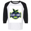 Raglan Three-Quarter Sleeve Baseball T-Shirt Vignette