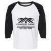 Raglan Three-Quarter Sleeve Baseball T-Shirt Vignette