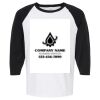 Raglan Three-Quarter Sleeve Baseball T-Shirt Vignette