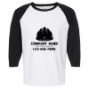 Raglan Three-Quarter Sleeve Baseball T-Shirt Vignette