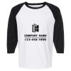 Raglan Three-Quarter Sleeve Baseball T-Shirt Vignette
