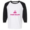 Raglan Three-Quarter Sleeve Baseball T-Shirt Vignette