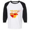 Raglan Three-Quarter Sleeve Baseball T-Shirt Vignette